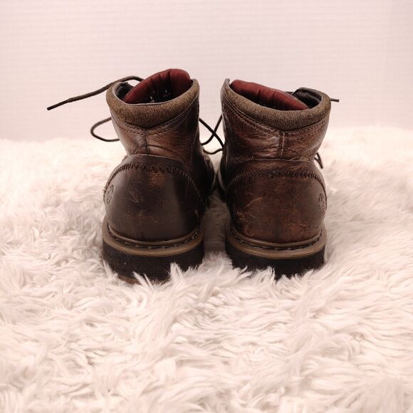 Vintage Dr Martens 12046 Brown Leather Lace Up Moc Ankle Chukka Boots Size 9 M - Picture 5 of 10